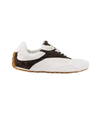 Bottega Veneta Orbit Flash suede-trimmed sneakers | Thumbnail 1 Bottega Veneta Orbit Flash suede-trimmed sneakers | Thumbnail 1
