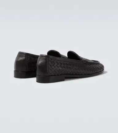 Bottega Veneta Silenzio Intrecciato leather loafers | Thumbnail 2