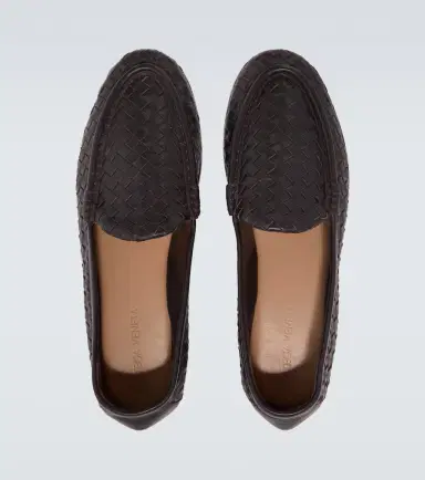 Bottega Veneta Silenzio Intrecciato leather loafers | Thumbnail 3