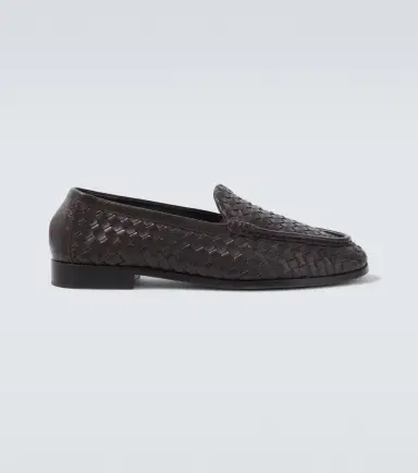 Bottega Veneta Silenzio Intrecciato leather loafers | Thumbnail 4