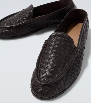Bottega Veneta Silenzio Intrecciato leather loafers | Thumbnail 5