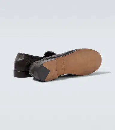 Bottega Veneta Silenzio Intrecciato leather loafers | Thumbnail 6