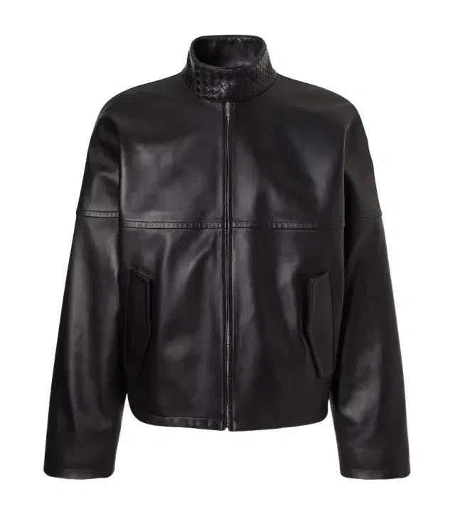 Bottega Veneta Intrecciato leather blouson jacket