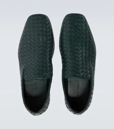 Bottega Veneta Palazzo Intrecciato leather loafers | Thumbnail 2