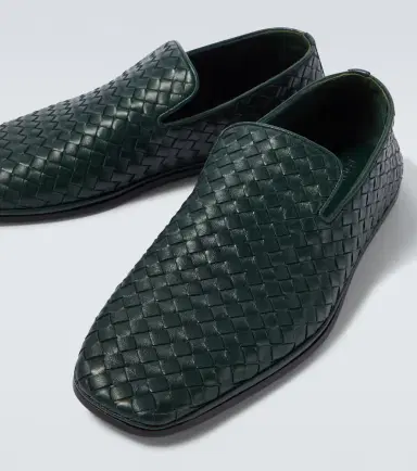Bottega Veneta Palazzo Intrecciato leather loafers | Thumbnail 3
