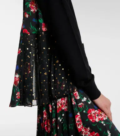 Sacai Printed cotton cardigan | Thumbnail 4
