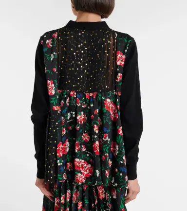Sacai Printed cotton cardigan | Thumbnail 5