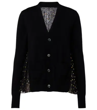 Sacai Printed cotton cardigan | Thumbnail 1