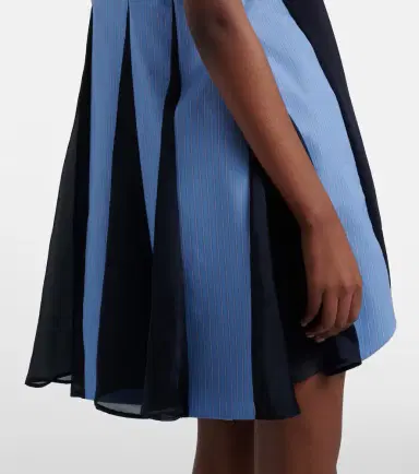 Sacai Paneled cotton-blend minidress | Thumbnail 3 Sacai Paneled cotton-blend minidress | Thumbnail 3