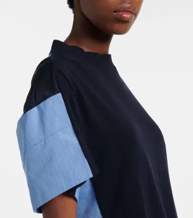 Sacai Paneled cotton-blend minidress | Thumbnail 5 Sacai Paneled cotton-blend minidress | Thumbnail 5
