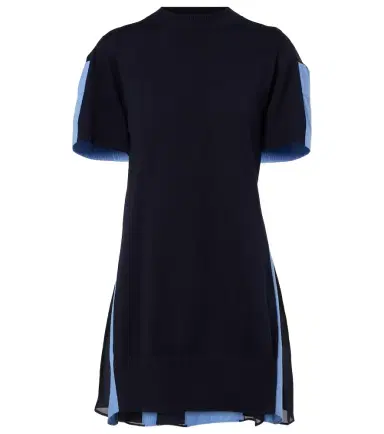 Sacai Paneled cotton-blend minidress | Thumbnail 1 Sacai Paneled cotton-blend minidress | Thumbnail 1
