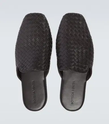 Bottega Veneta Palazzo Intrecciato leather mules | Thumbnail 2
