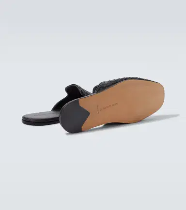 Bottega Veneta Palazzo Intrecciato leather mules | Thumbnail 3