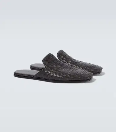 Bottega Veneta Palazzo Intrecciato leather mules | Thumbnail 4