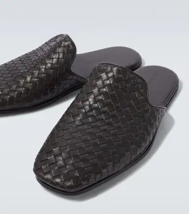 Bottega Veneta Palazzo Intrecciato leather mules | Thumbnail 5