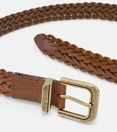 Etro Braided leather belt | Thumbnail 2