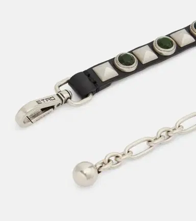 Etro Embellished leather belt | Thumbnail 2