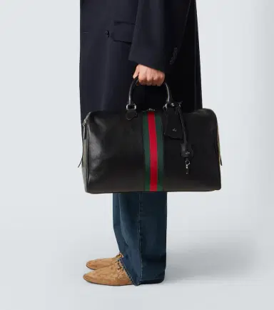 Gucci Web Trademark Medium leather duffel bag | Thumbnail 7 Gucci Web Trademark Medium leather duffel bag | Thumbnail 7