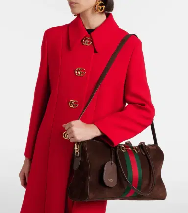 Gucci Borsetto Large suede duffel bag | Thumbnail 8 Gucci Borsetto Large suede duffel bag | Thumbnail 8