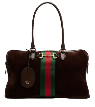 Gucci Borsetto Large suede duffel bag | Thumbnail 1 Gucci Borsetto Large suede duffel bag | Thumbnail 1