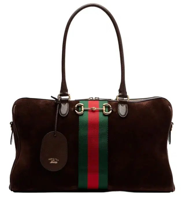 Borsetto Large suede duffel bag