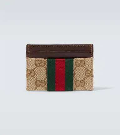 Gucci GG Canvas Web Stripe card holder | Thumbnail 3 Gucci GG Canvas Web Stripe card holder | Thumbnail 3