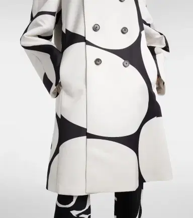 Dries Van Noten Polka-dot double-breasted satin coat | Thumbnail 2 Dries Van Noten Polka-dot double-breasted satin coat | Thumbnail 2