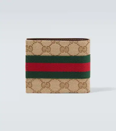 Gucci GG Canvas Web Stripe bifold wallet | Thumbnail 4 Gucci GG Canvas Web Stripe bifold wallet | Thumbnail 4