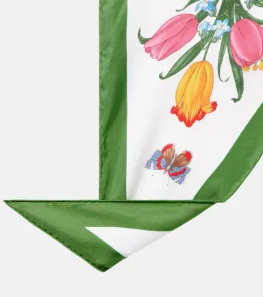 Gucci Flora silk twill scarf | Thumbnail 3