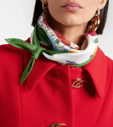 Gucci Flora silk twill scarf | Thumbnail 4