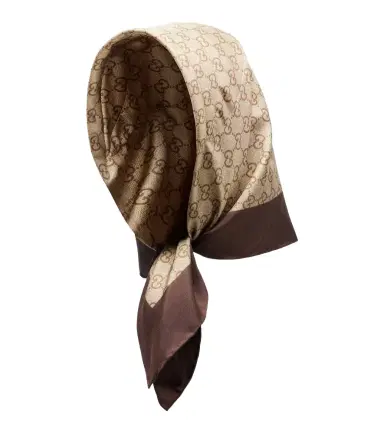 Gucci GG printed silk twill scarf | Thumbnail 1