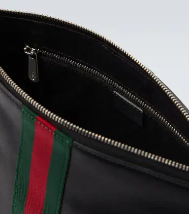 Gucci Web Trademark leather pouch | Thumbnail 3