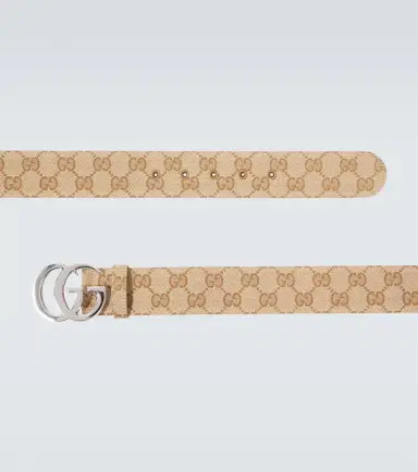 Gucci Flat Marmont GG Canvas belt | Thumbnail 2