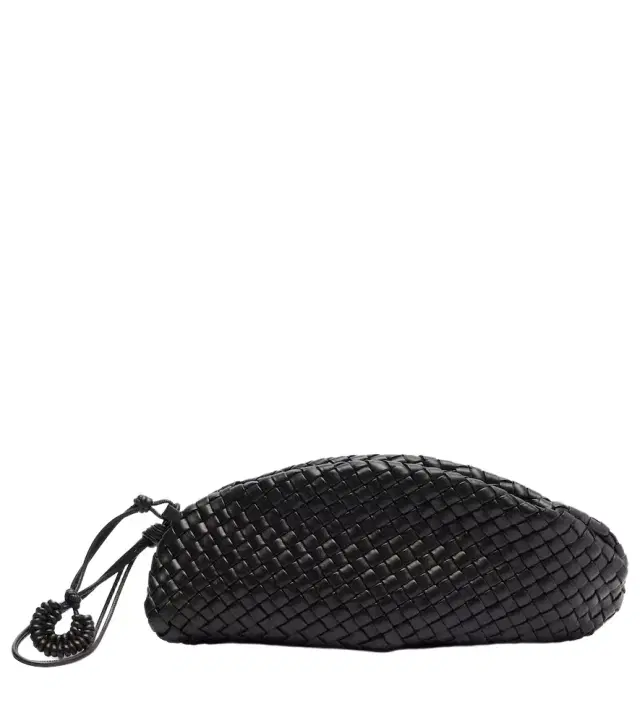 Bottega Veneta Onda Small Intreccio leather clutch
