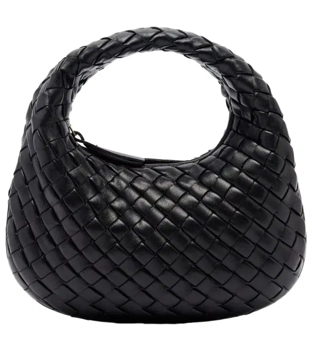Baby Veneta leather top-handle bag