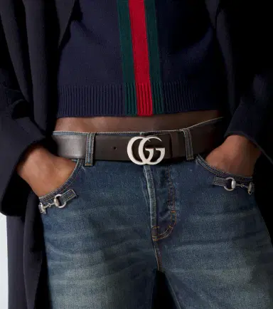 Gucci Flat Marmont leather belt | Thumbnail 3 Gucci Flat Marmont leather belt | Thumbnail 3