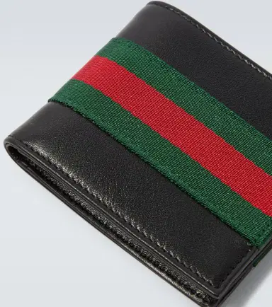 Gucci Web Trademark leather bifold wallet | Thumbnail 4 Gucci Web Trademark leather bifold wallet | Thumbnail 4