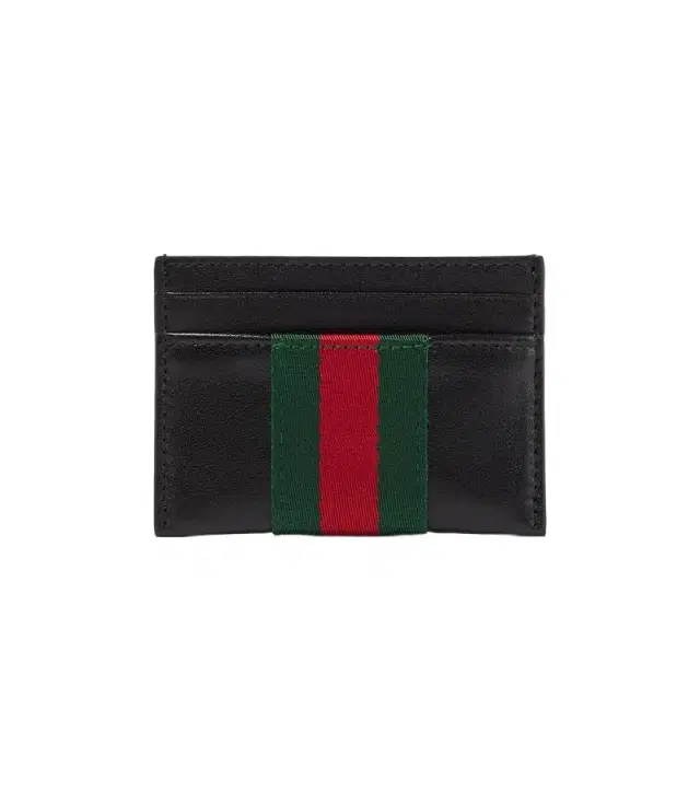 Gucci Web Trademark leather card holder