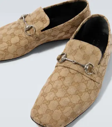 Gucci Horsebit GG Canvas distressed loafers | Thumbnail 2