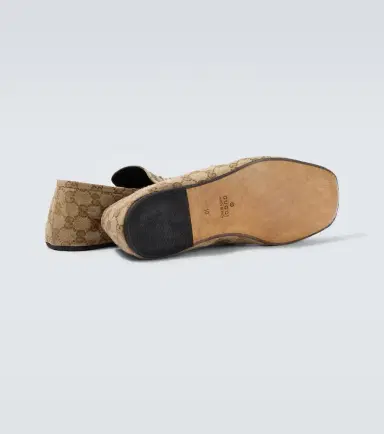 Gucci Horsebit GG Canvas distressed loafers | Thumbnail 3