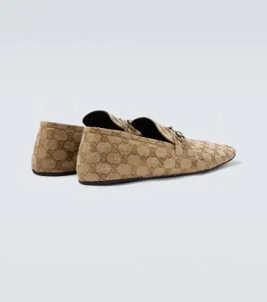 Gucci Horsebit GG Canvas distressed loafers | Thumbnail 7