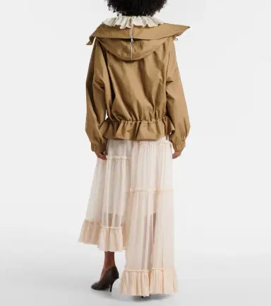Dries Van Noten Ruffled asymmetric silk maxi skirt | Thumbnail 4