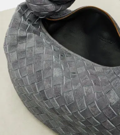 Bottega Veneta Jodie Intrecciato Medium suede tote bag | Thumbnail 4