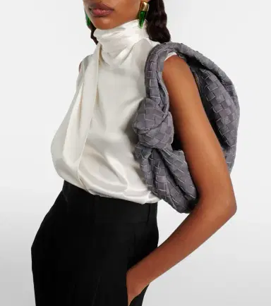 Bottega Veneta Jodie Intrecciato Medium suede tote bag | Thumbnail 6