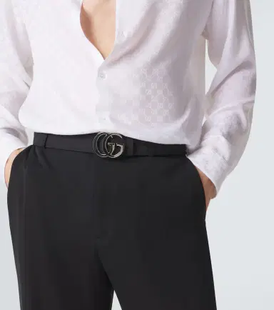 Gucci Flat Marmont GG Canvas belt | Thumbnail 4