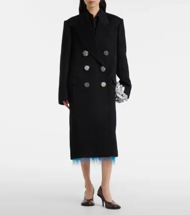 Dries Van Noten Embellished jacquard coat | Thumbnail 4 Dries Van Noten Embellished jacquard coat | Thumbnail 4
