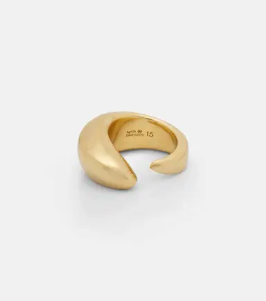 Bottega Veneta Prisma gold-plated sterling silver ring | Thumbnail 4