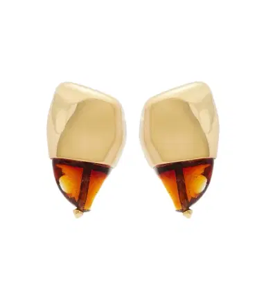 Bottega Veneta Prisma Small 18kt gold-plated earrings | Thumbnail 1 Bottega Veneta Prisma Small 18kt gold-plated earrings | Thumbnail 1