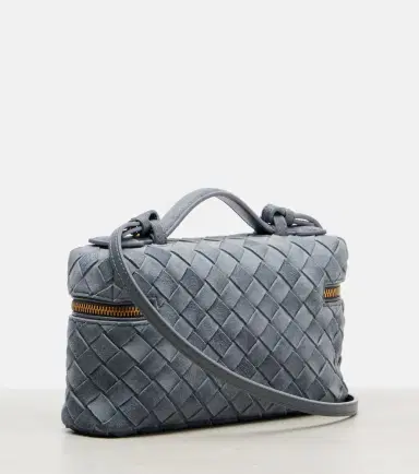 Bottega Veneta Bang Bang Intrecciato suede vanity bag | Thumbnail 2