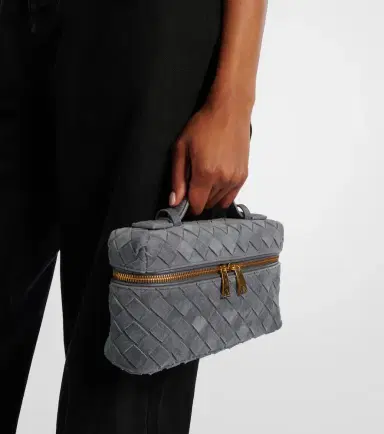 Bottega Veneta Bang Bang Intrecciato suede vanity bag | Thumbnail 7
